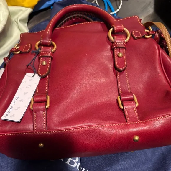 Dooney and Bourke Florentine Satchel Bordeaux - Picture 3 of 6